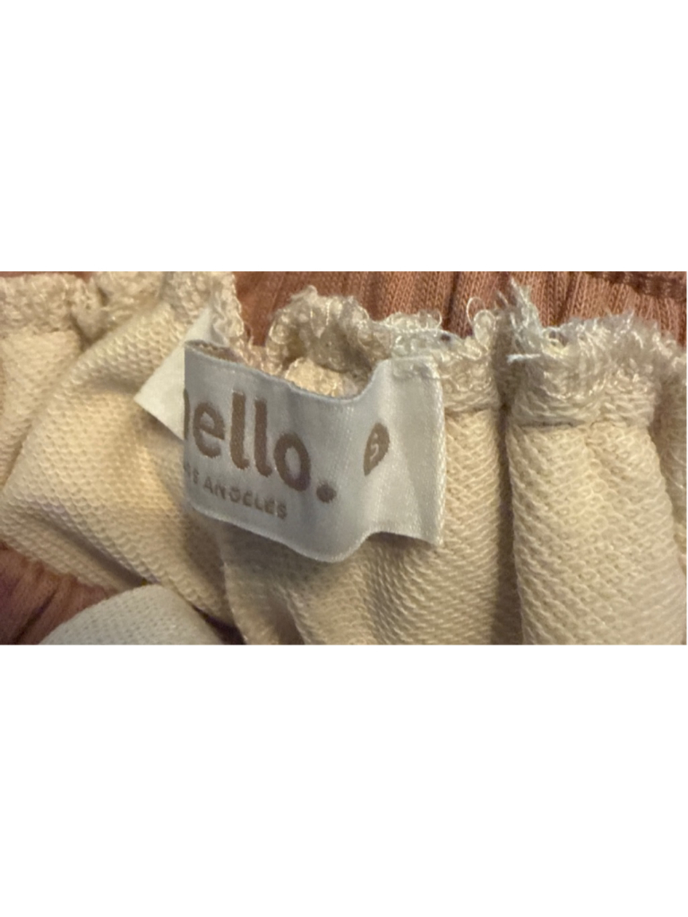 Mello Beige Wide Leg Pants with Crochet Trim - Picture 5 of 5